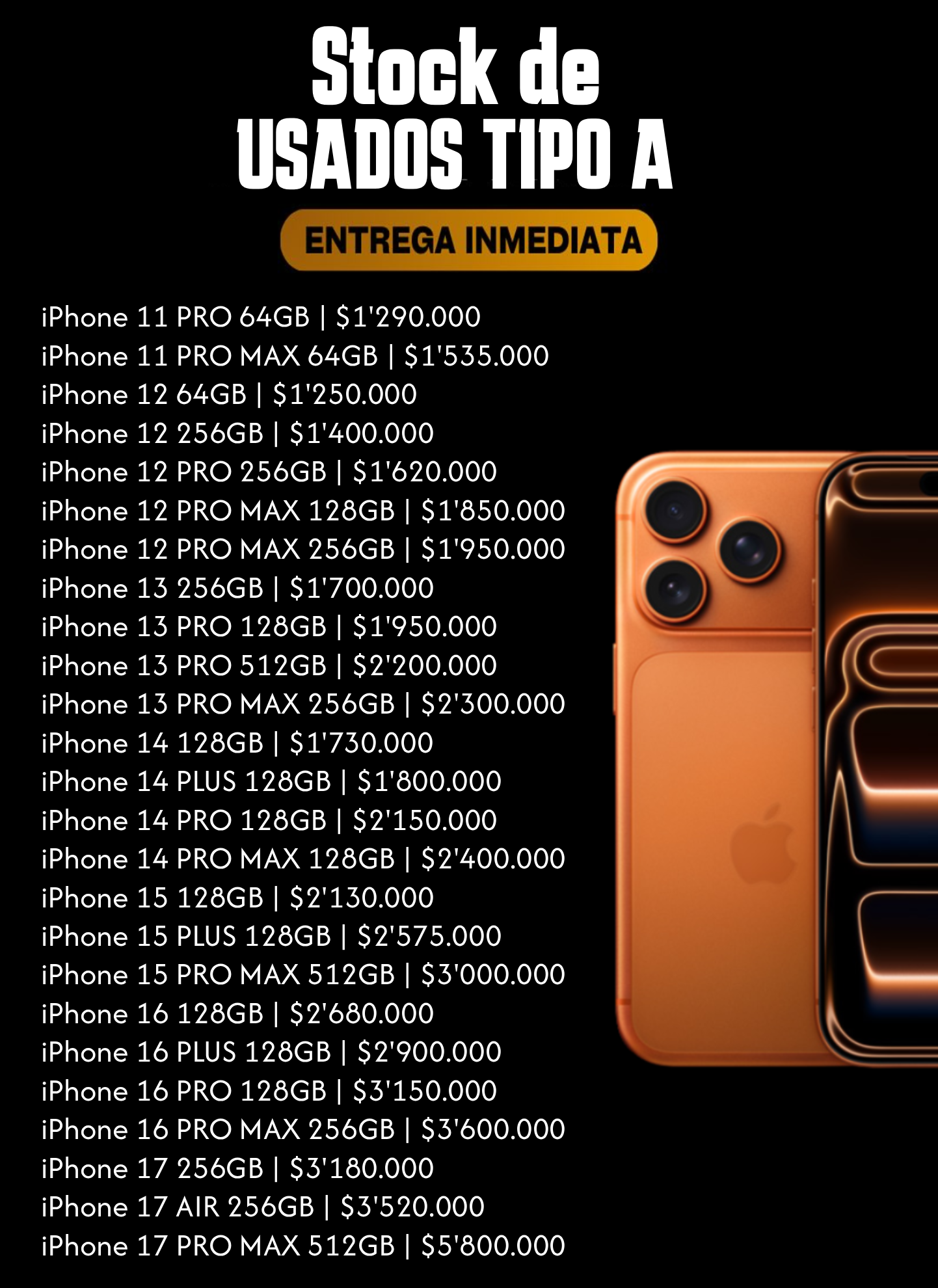 Stock Iphone Usados