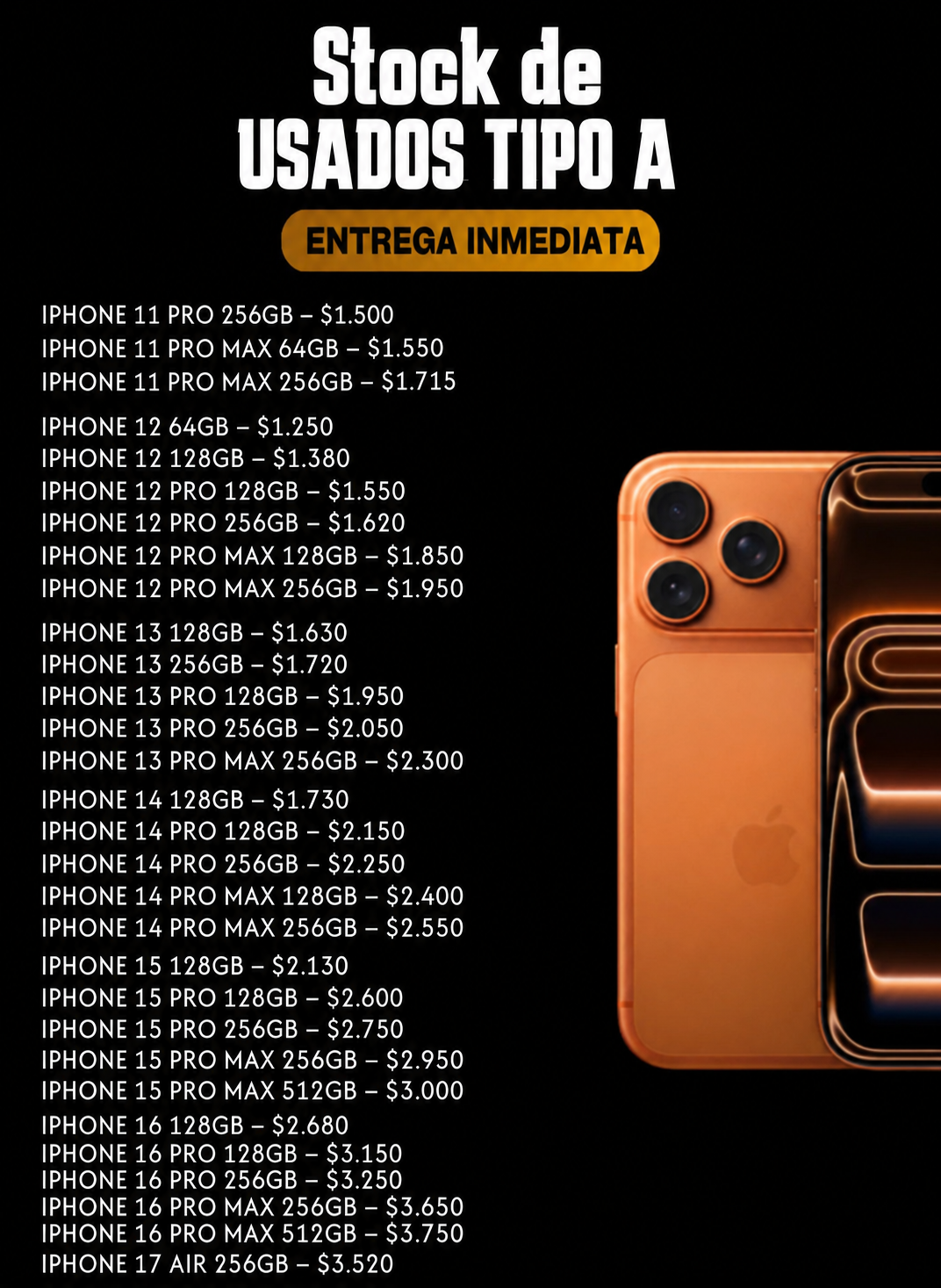 Stock Iphone Usados