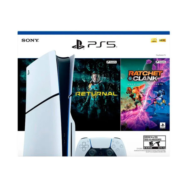 CONSOLA PS5 + 2 JUEGOs FÍSICOS INCLUIDO